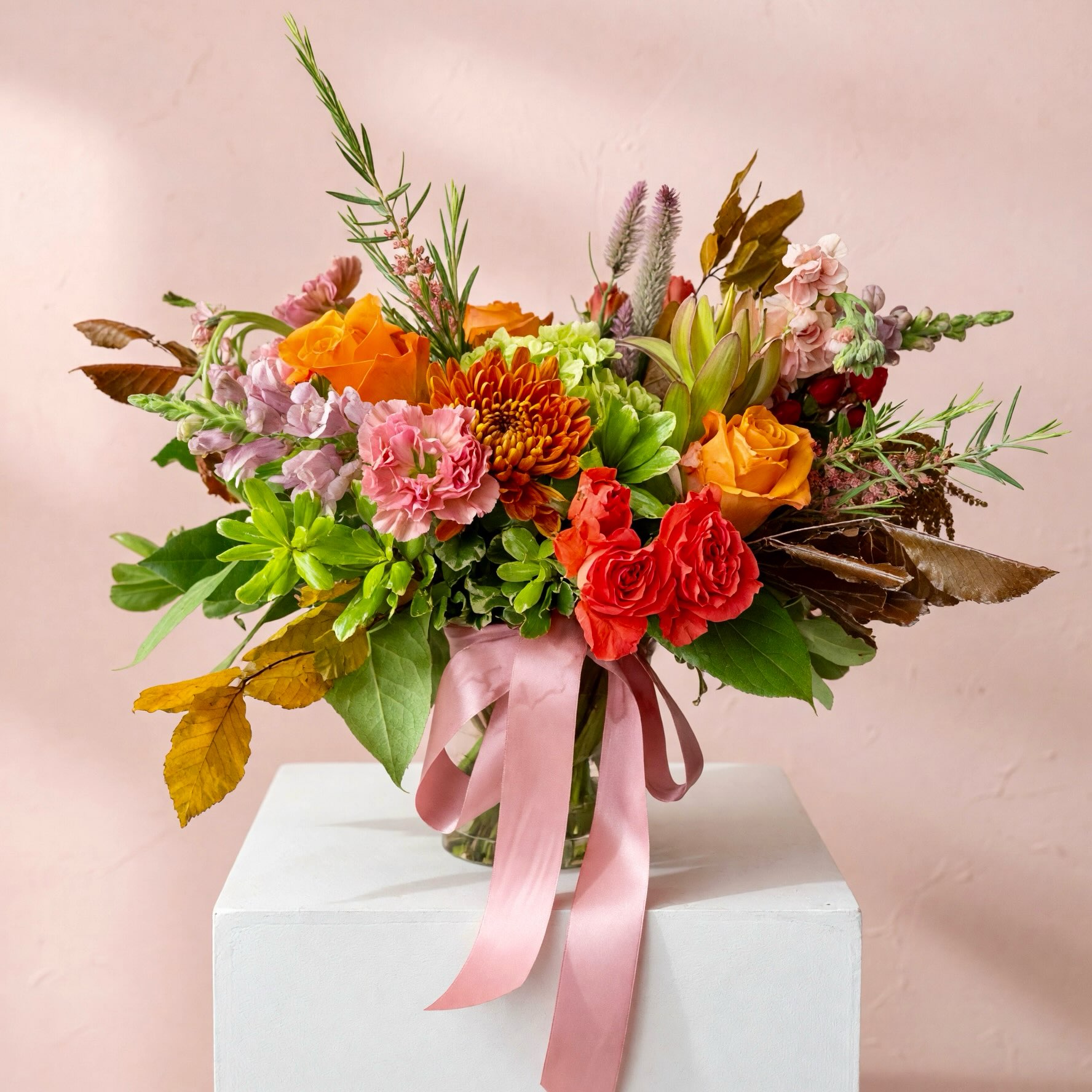 Nothing brightens up a dreary September day quite like a fall-bright bouquet!