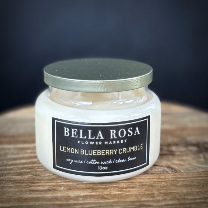 Bella Rosa Lemon Blueberry Candle